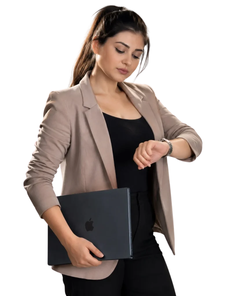 Portrét Yulie Zanyukové, profesionální virtuální asistentky pro administrativu a grafický design.