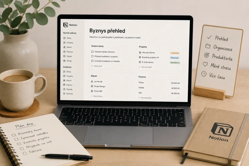 Notion pro živnostníky: jak mít byznys konečně přehledný na jednom místě