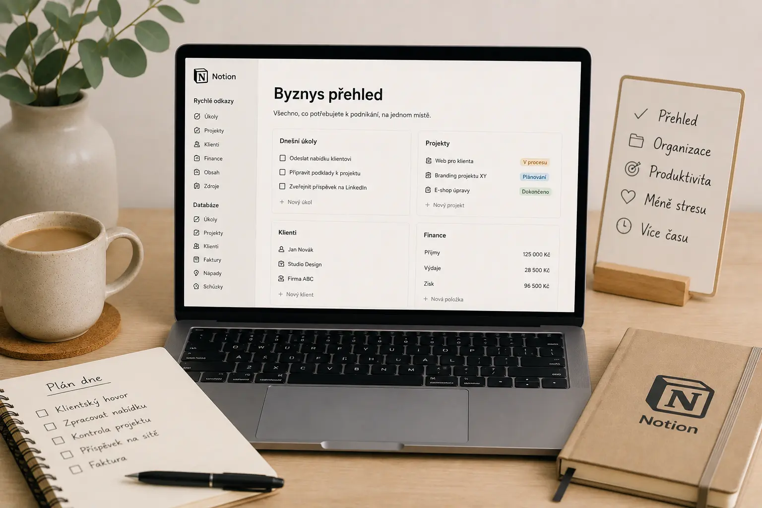 Notion pro živnostníky: jak mít byznys konečně přehledný na jednom místě